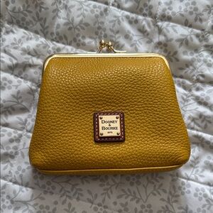 Dooney & Bourke Yellow Leather Coin Purse